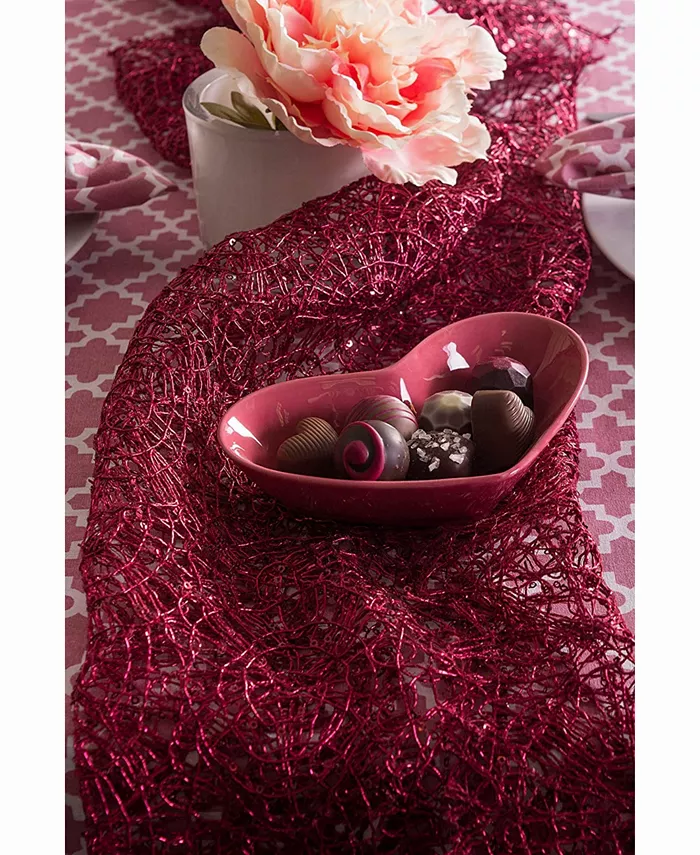 Design Imports Sequin Mesh Table Runner Roll 16 x 10'