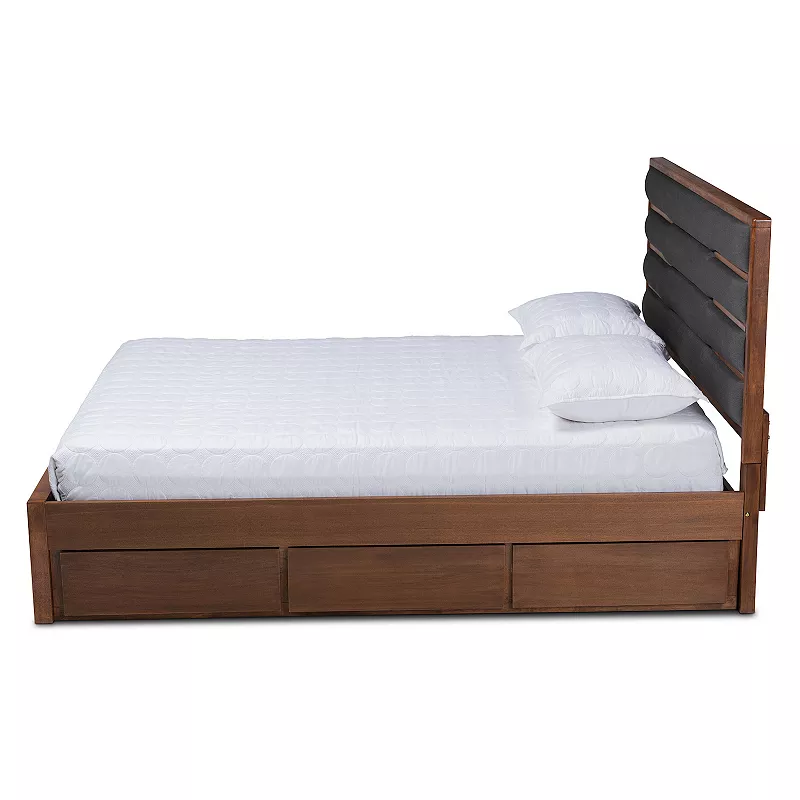 Baxton Studio Elin Two Tone Queen Bed