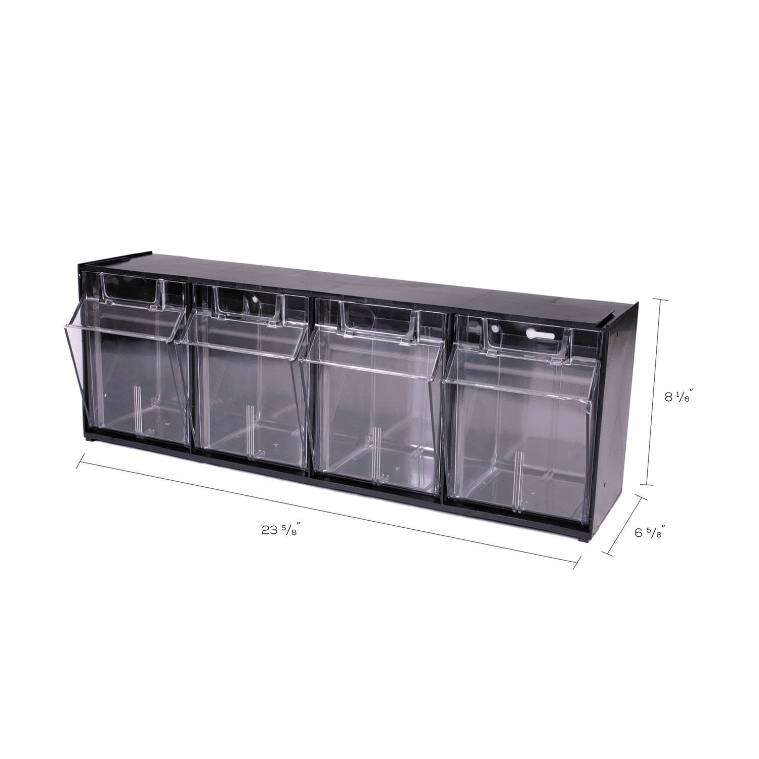 Tilt Bin Interlocking Multi-Bin Storage Organizer by deflectoandreg; DEF20404OP