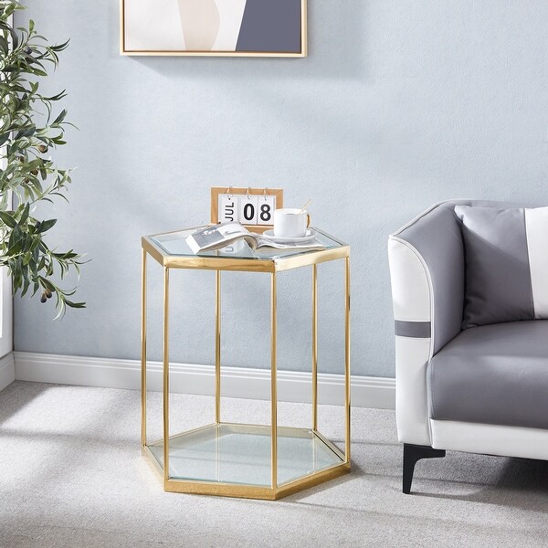 Modern Glass End Table