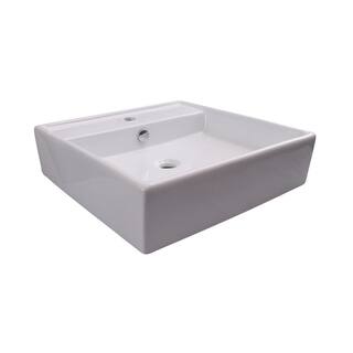 Barclay Products Markle Wall-Mount Sink in White 4-9066WH