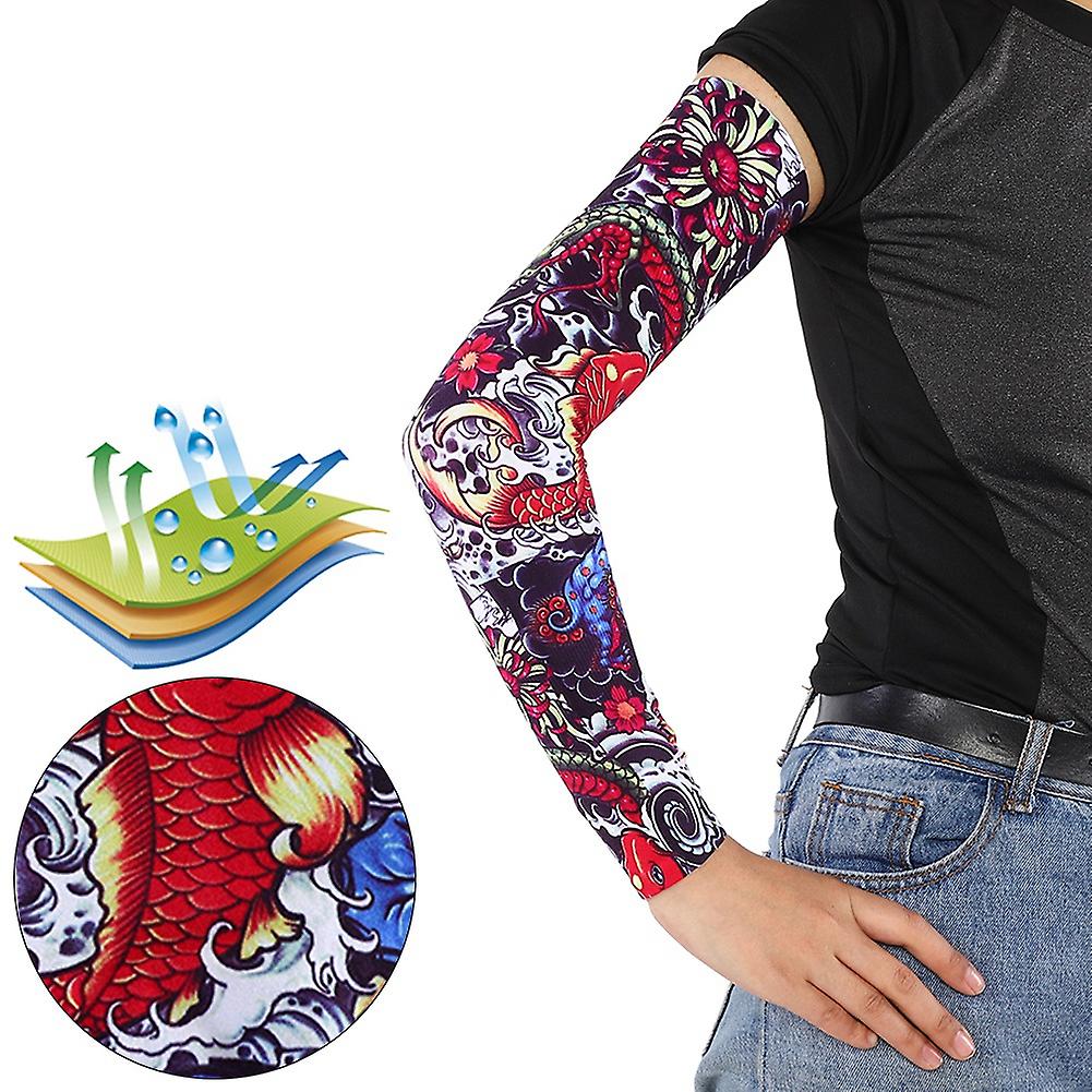 1 Pairs Arm Sleeves For Sun Protection， Cooling Sleeves Uv Sleeve Sports Half Finger Sleeves With Thumb Hole For Cycling， Fishing， Hiking， Driving[g]