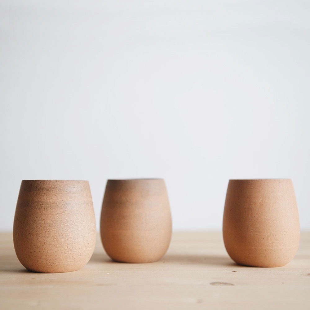 Round Ceramic Terracotta Cup