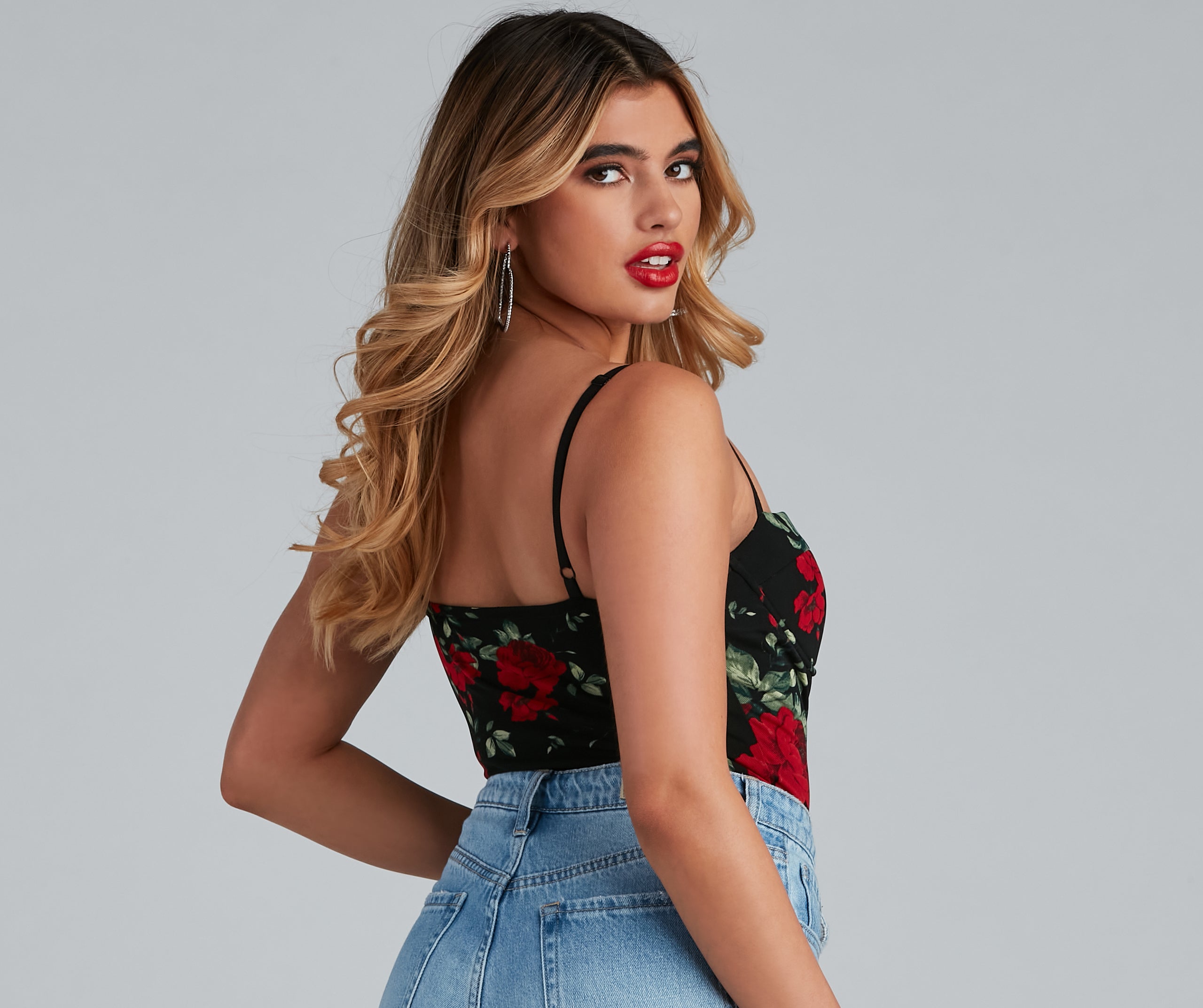 Fall In Love With Floral Bodysuit