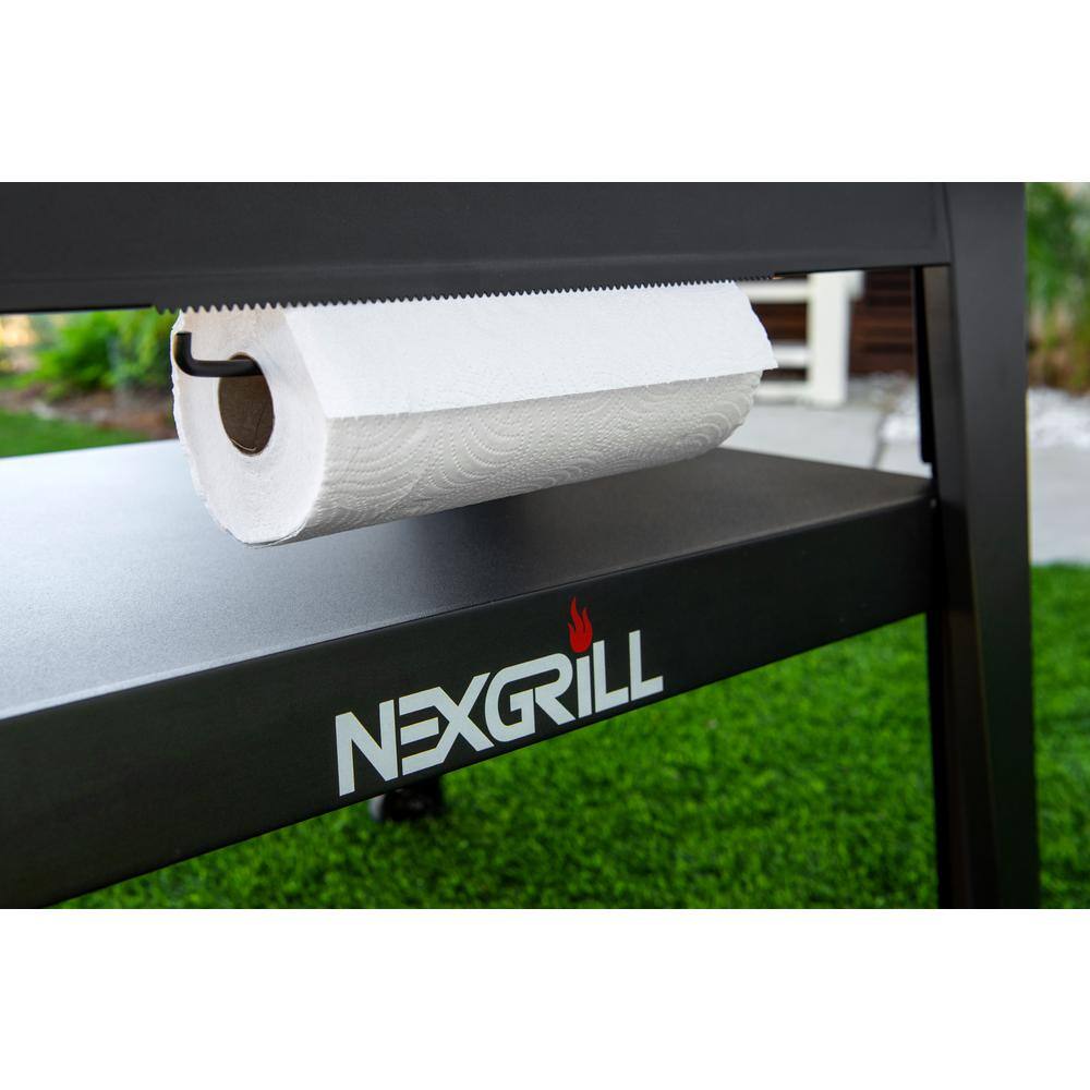 Nexgrill 720-1058 Daytona 4-Burner 36 in. Propane Gas Griddle in Black with Stainless Steel Lid