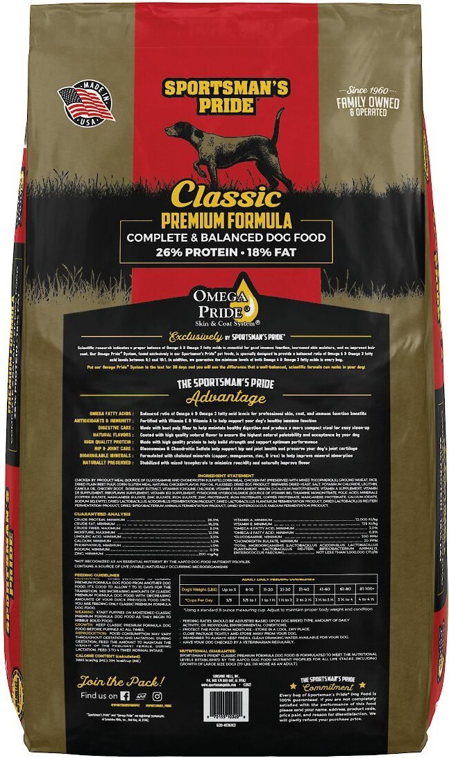 Sportsman's Pride Premium 26/18 Formula Adult Dog Food