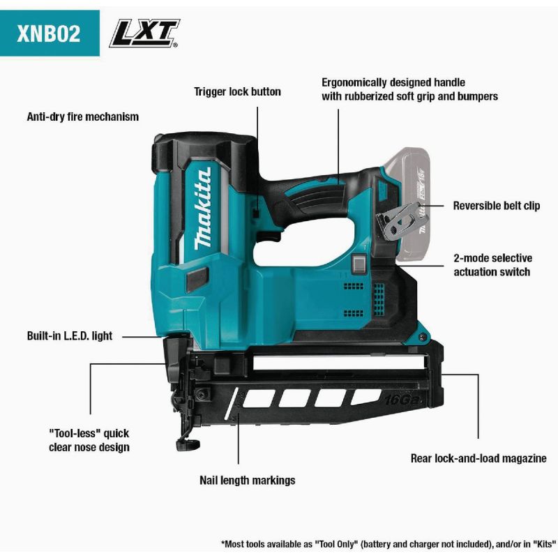 Makita 18V Cordless Brad Nailer