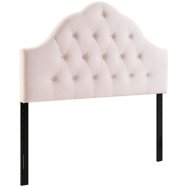 Carson Carrington Labbsand Twin Diamond Tufted Velvet Headboard - - 28494495