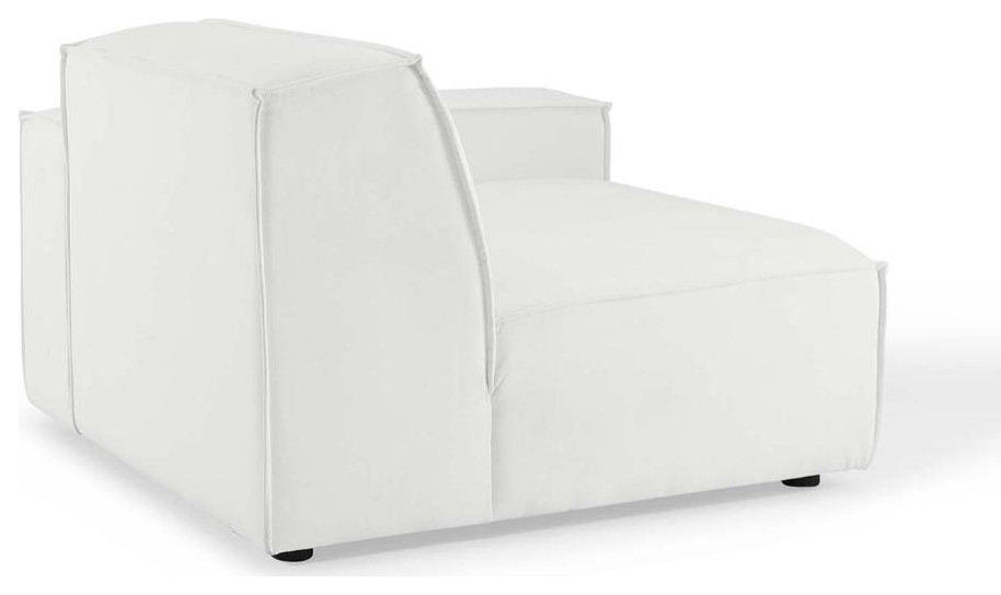 Restore Right Arm Sectional Sofa Chair   White EEI 3870 WHI   Contemporary   Sofas   by BisonOffice  Houzz