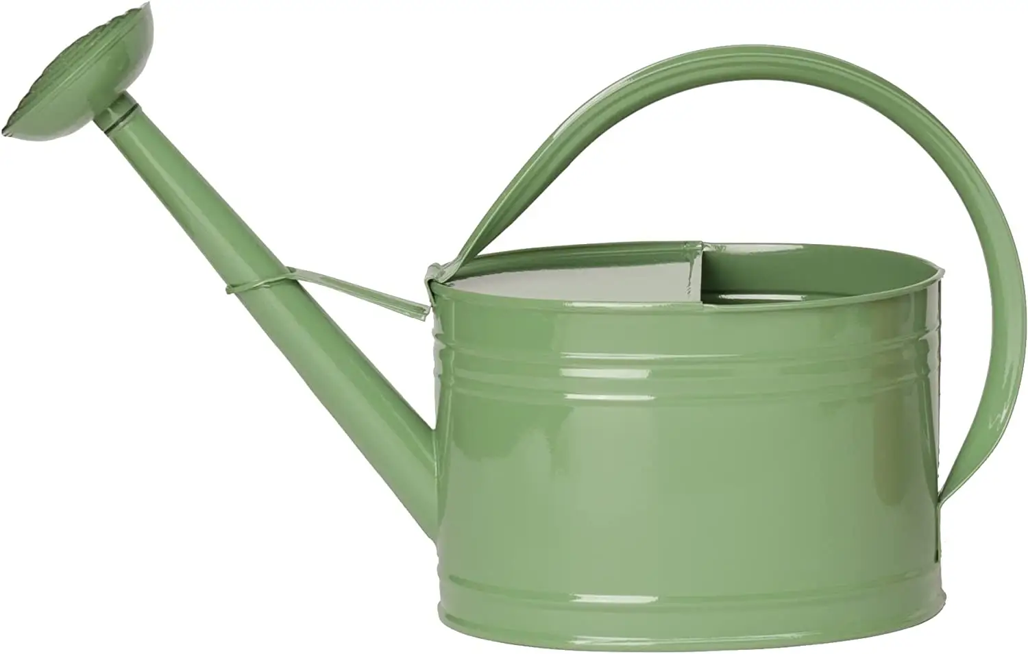 Premium Design Galvanized Heavy Gauge Steel Watering Can  2 Gallon  Sage Handmade By Adiba Home Decor