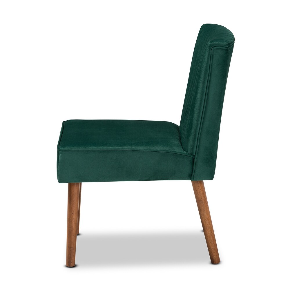 Alvis Mid Century Velvet Upholstered Dining Chair