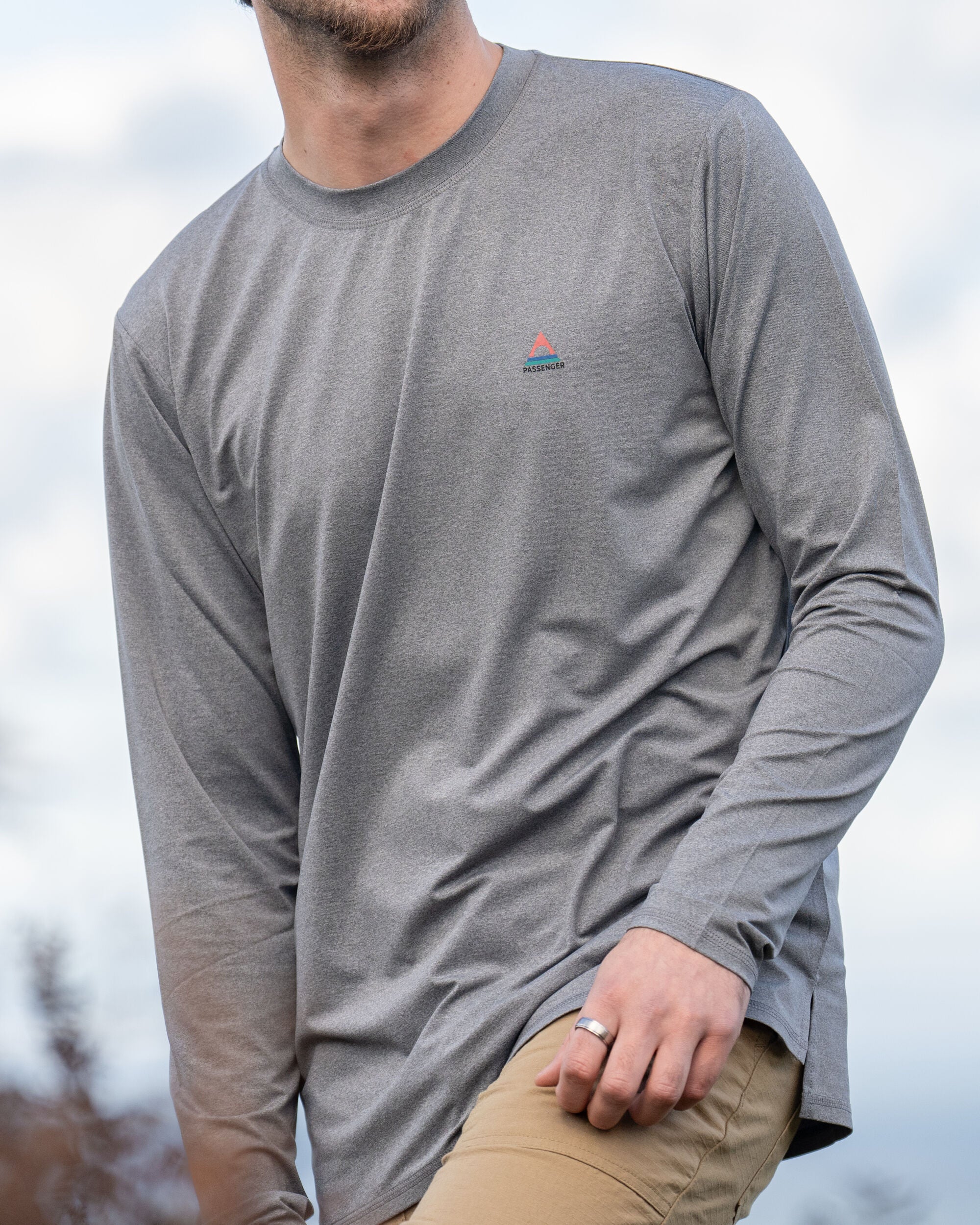 Classic Active Recycled Marl LS T-Shirt - Grey Marl