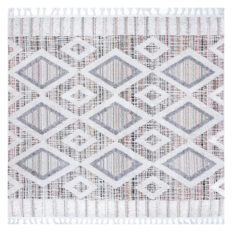 nuLOOM Journey Shaggy Checkered Tiles Area Rug