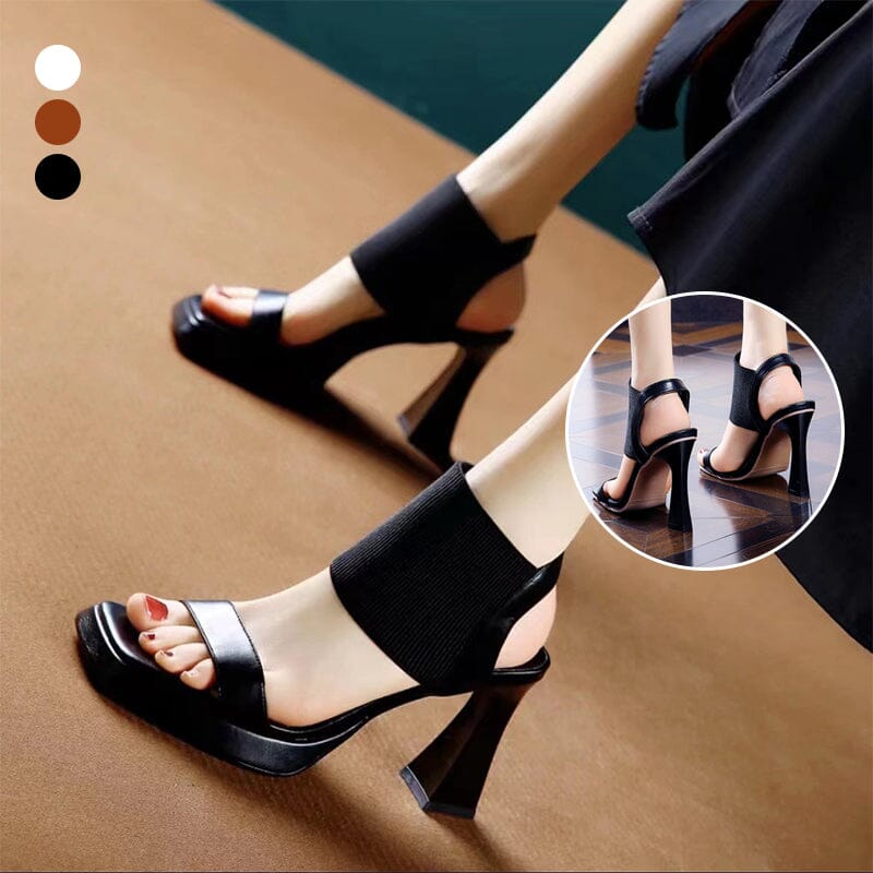 Square Toe High Heeled Sandal