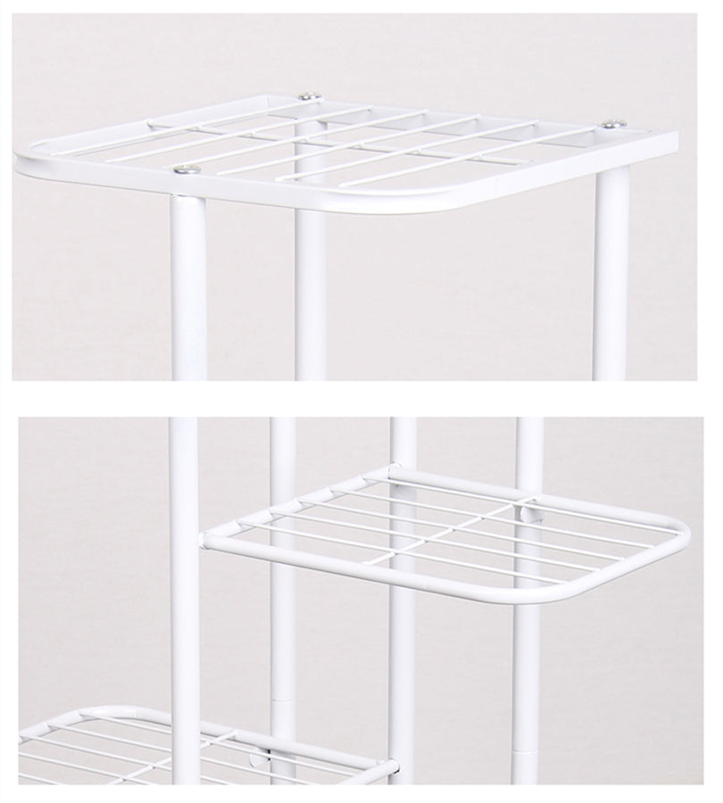 Gemdeck 3/4 Tiers Plant Stands Flower Pots Storage Rack Display Shelf, White