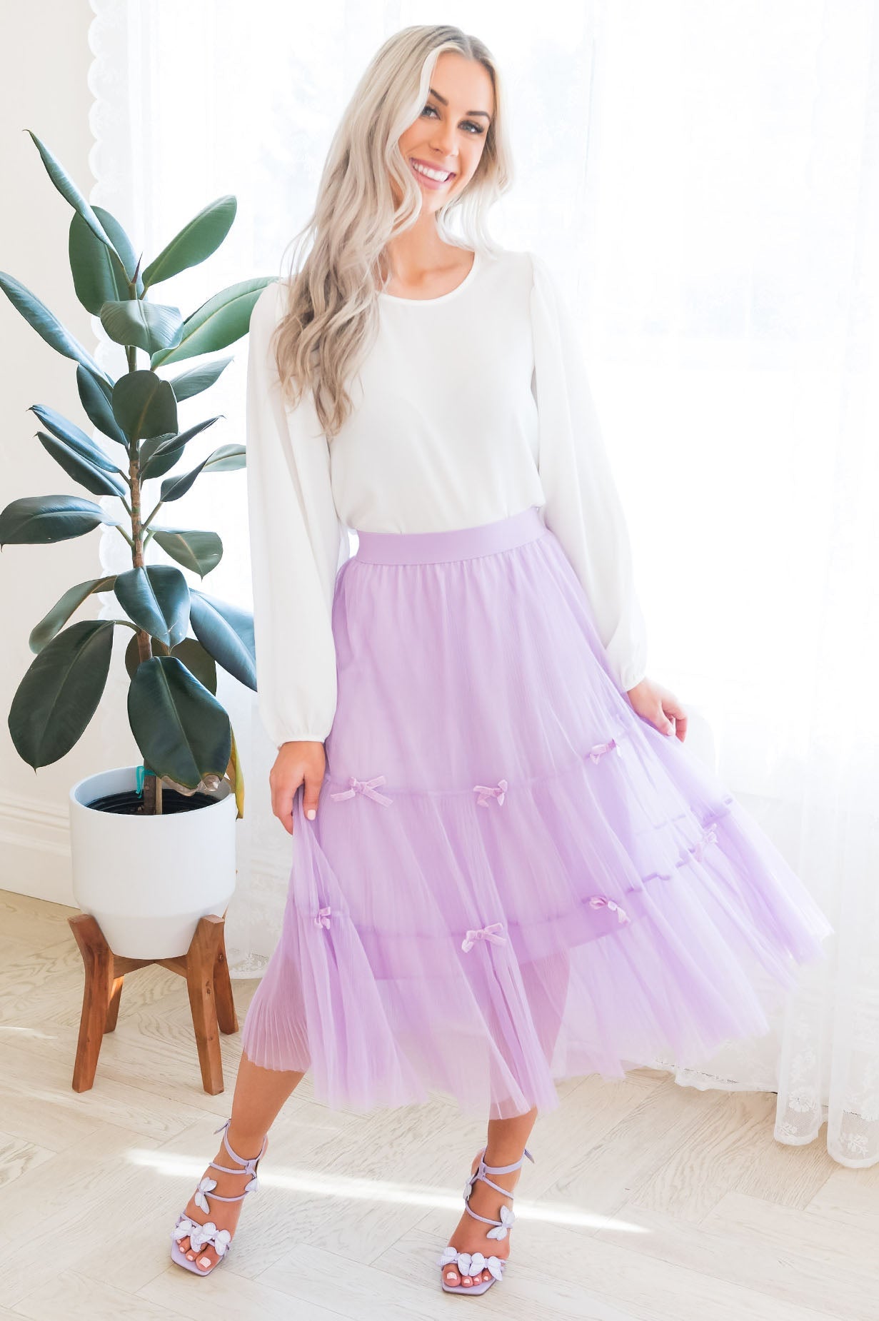 Beautiful Bows Modest Tulle Skirt