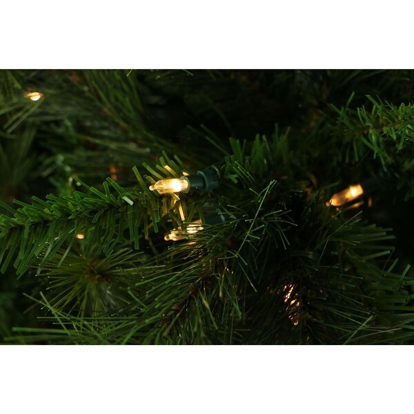 Fraser Hill Farm 6.5foot Canyon Pine Artifical Christmas Tree With Smart String Lighting