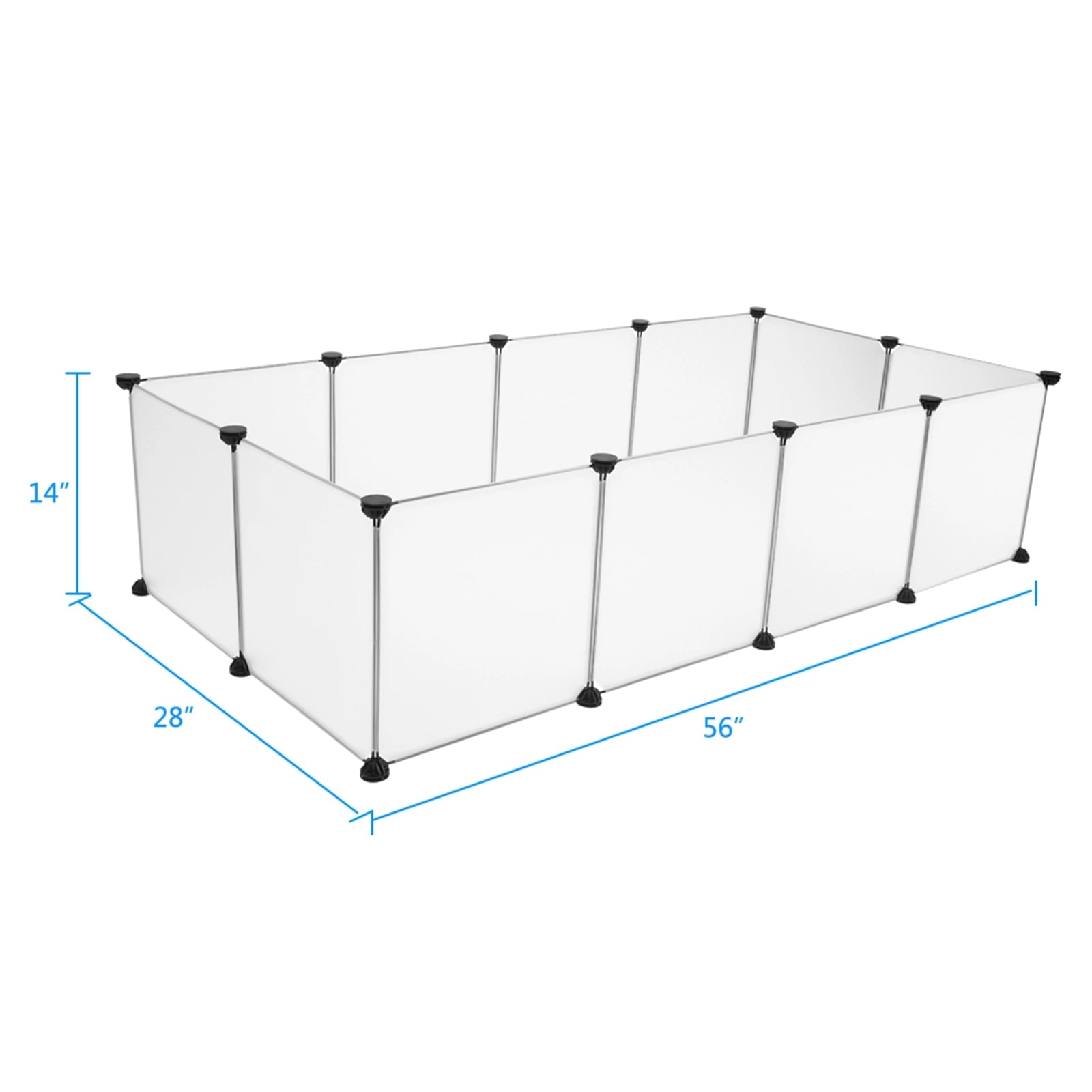 Pet Playpen， Portable Large Plastic Yard Fence Small Animals， Puppy Kennel Crate Fence Tent RT