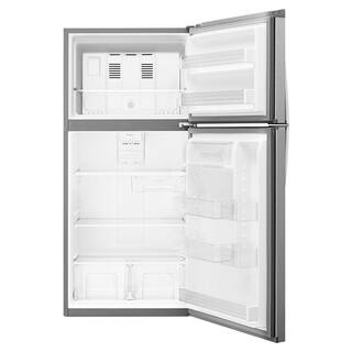 Whirlpool 19.2 cu. ft. Top Freezer Refrigerator in Monochromatic Stainless Steel WRT519SZDM