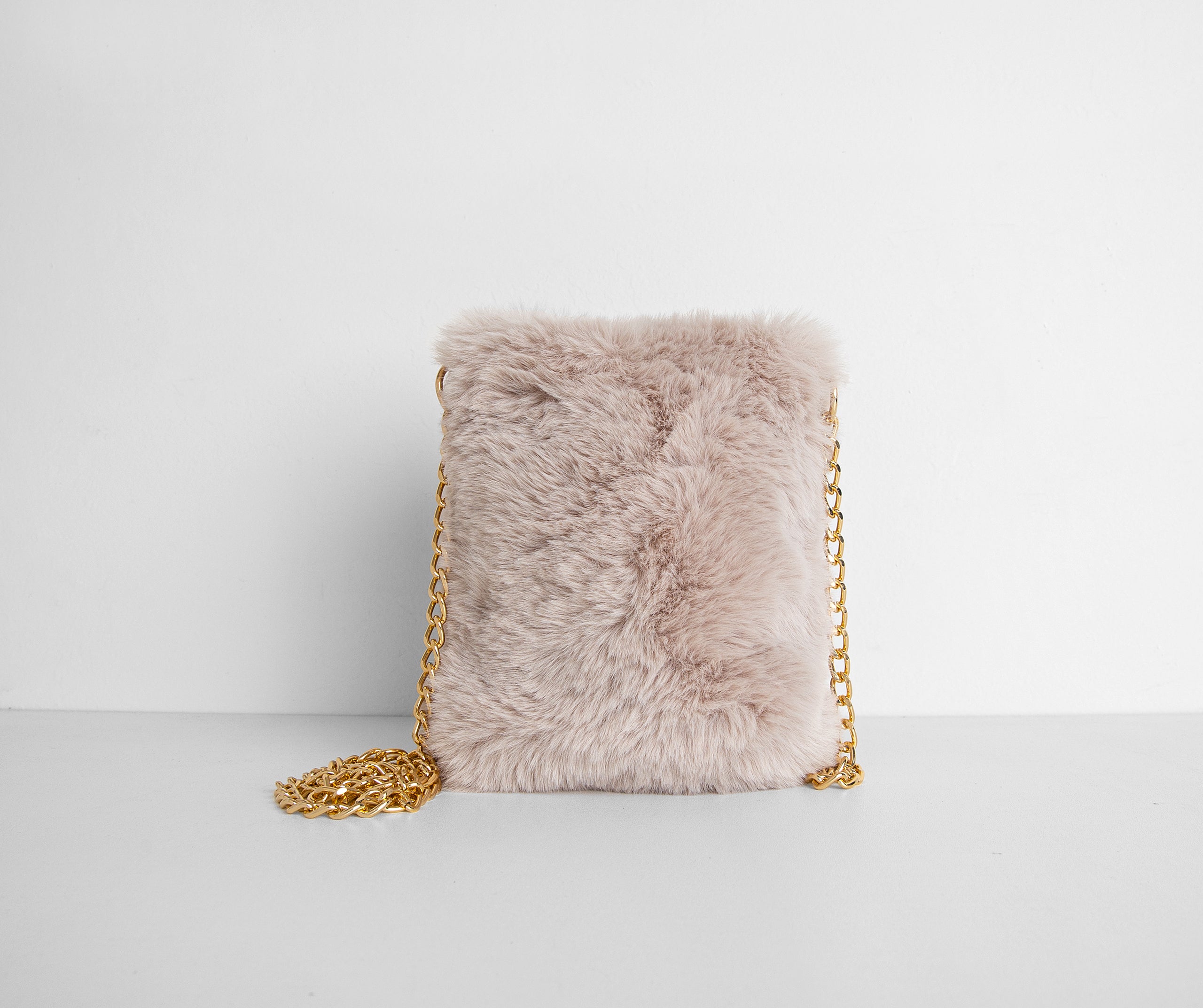 Faux Fur Cross-body Purse