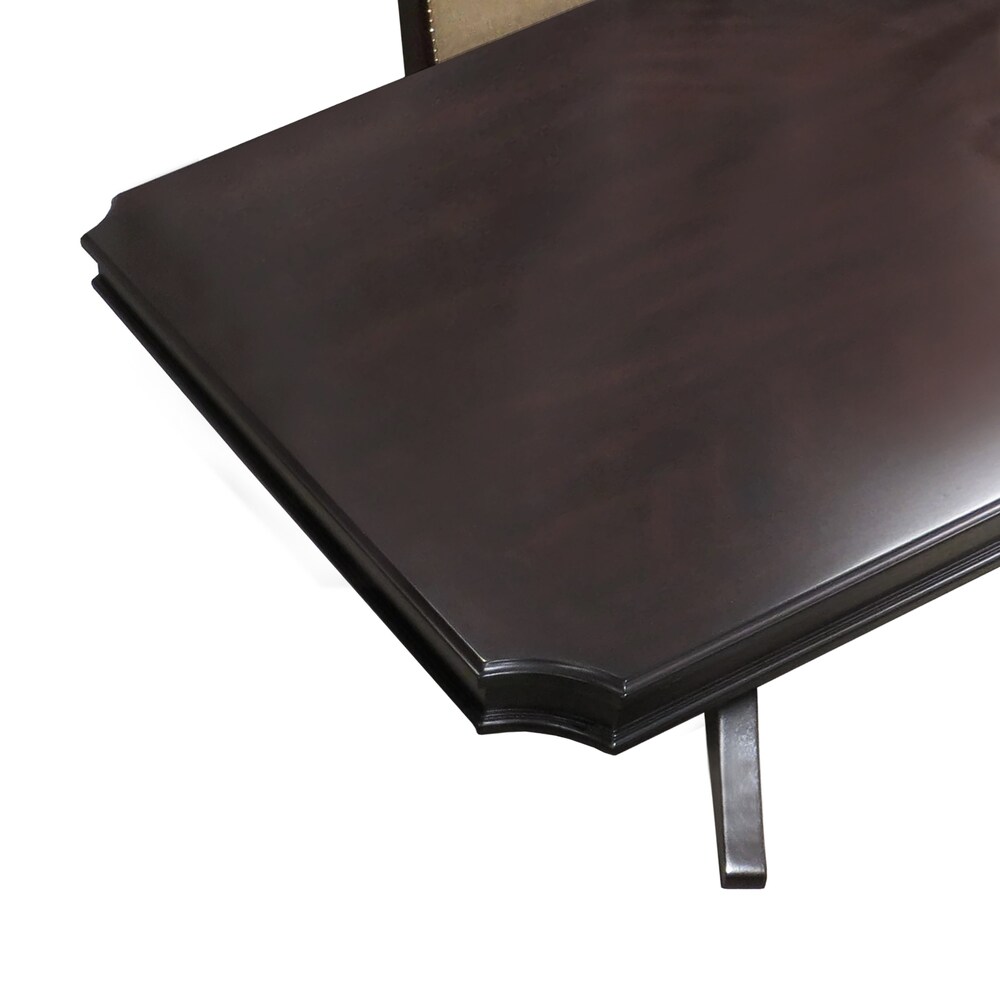 LaSalle Espresso Pedestal Extending Dining Table by iNSPIRE Q Classic   Extendable Dining Table