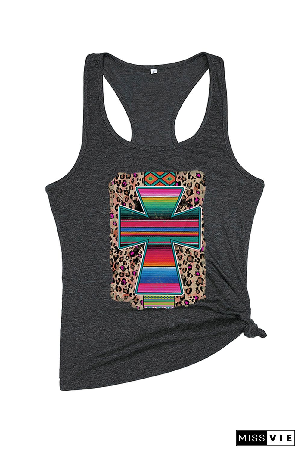 Cross Print Sleeveless Tank Top Wholesale