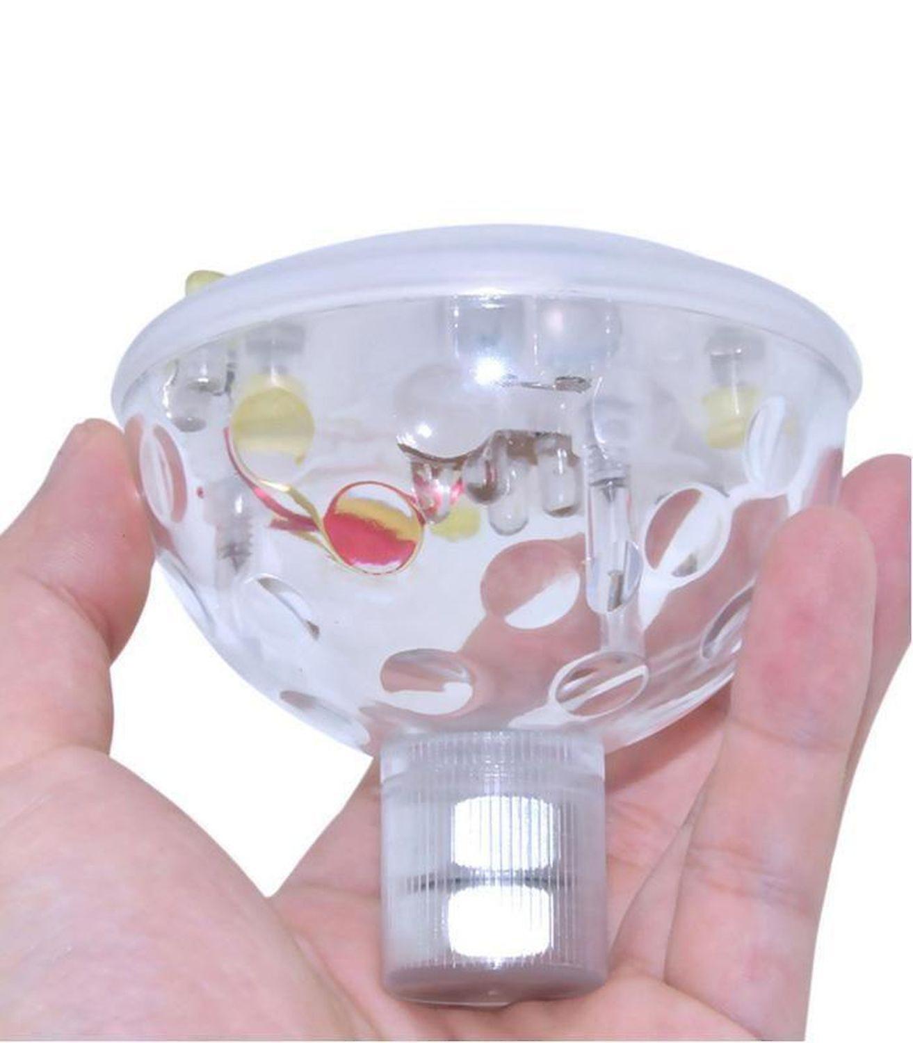 2 battery-operated floating bath lights - red blue green