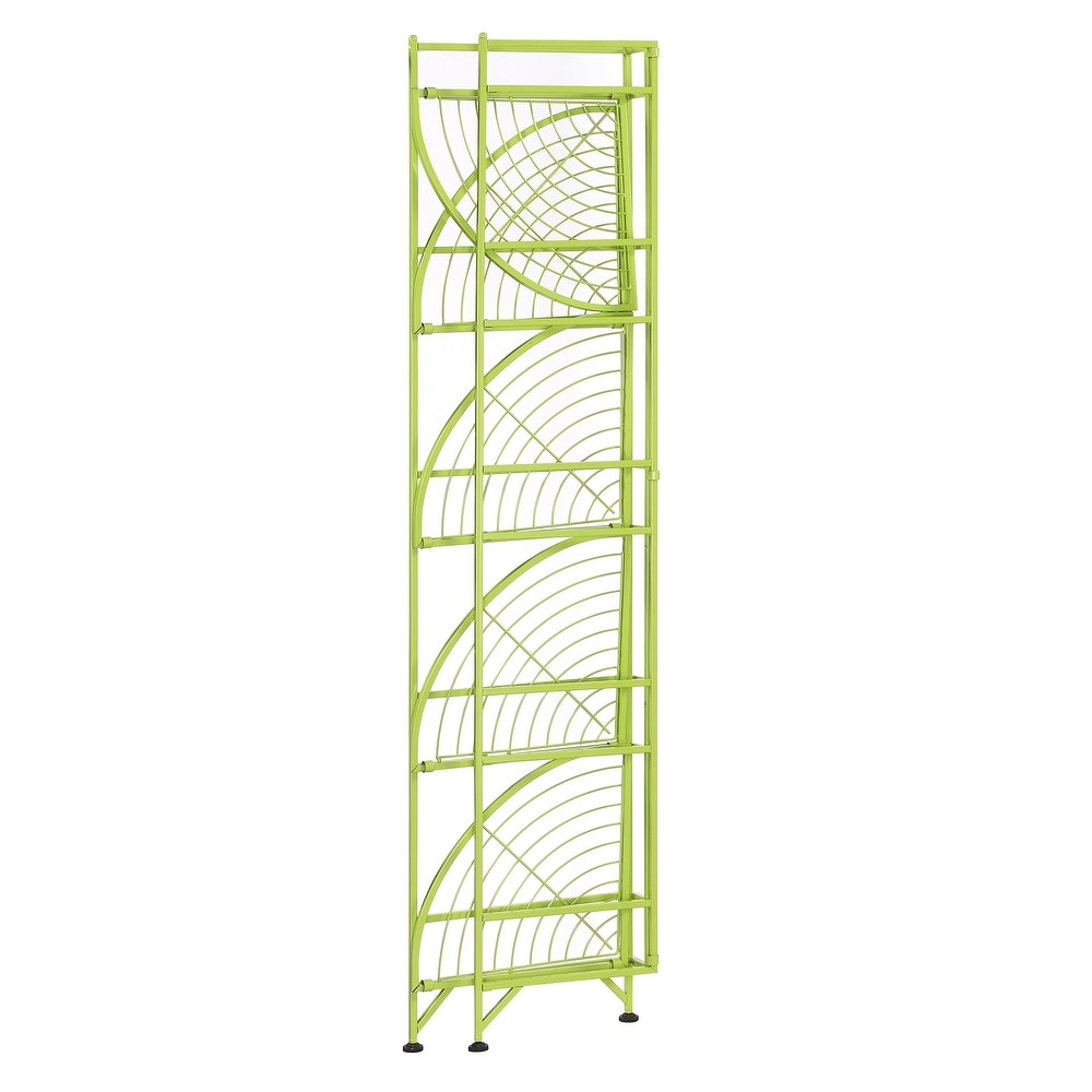 Convenience Concepts Xtra Storage 5 Tier Folding Metal Corner Shelf