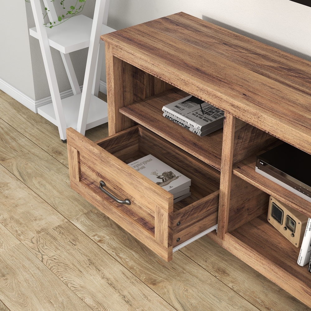 TV Stand with Ample Storage Space and 2 Drawers