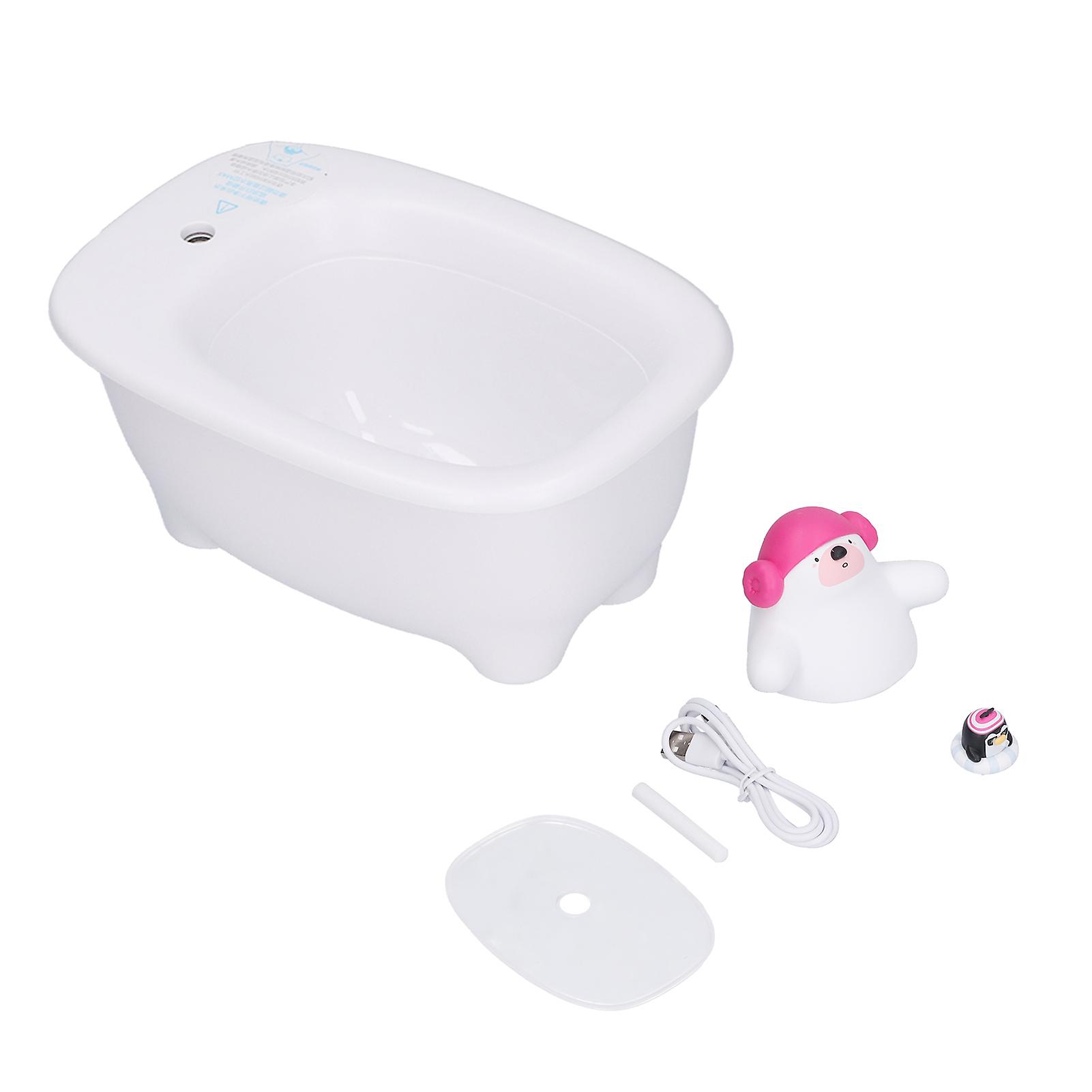 550ml Bathtub Shape Humidifier USB Powered Noise Reduction Humidifier Desktop Moisturizing Sprayer