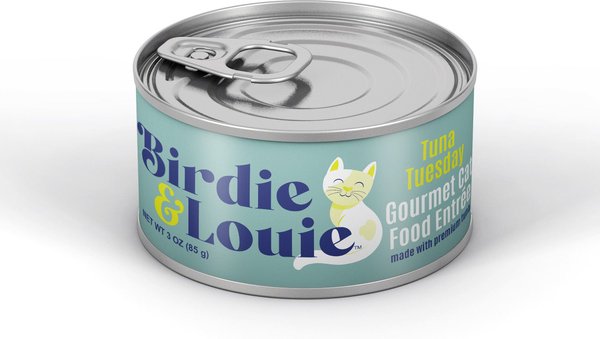 Birdie and Louie Tuna Flavored Chunks in Gravy Canned Cat Food， 3-oz， case of 12