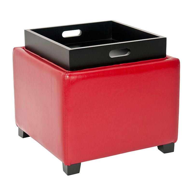 Safavieh Bennett Single Tray Storage Ottoman