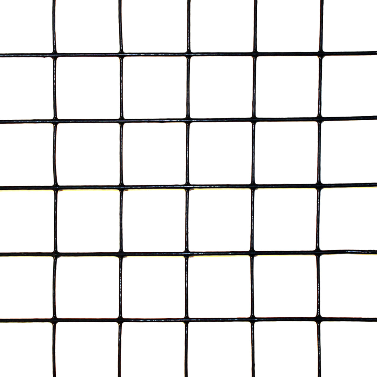 6' x 100' Welded Wire-19 ga. galvanized steel core; 17 ga after Black PVC-Coating, 1" x 1" Mesh