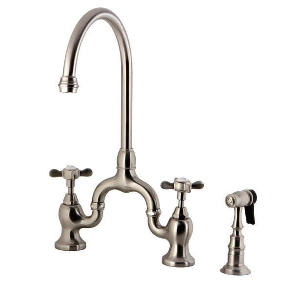 Kingston Brass KS7798BEXBS Essex Bridge Kitchen Fa...