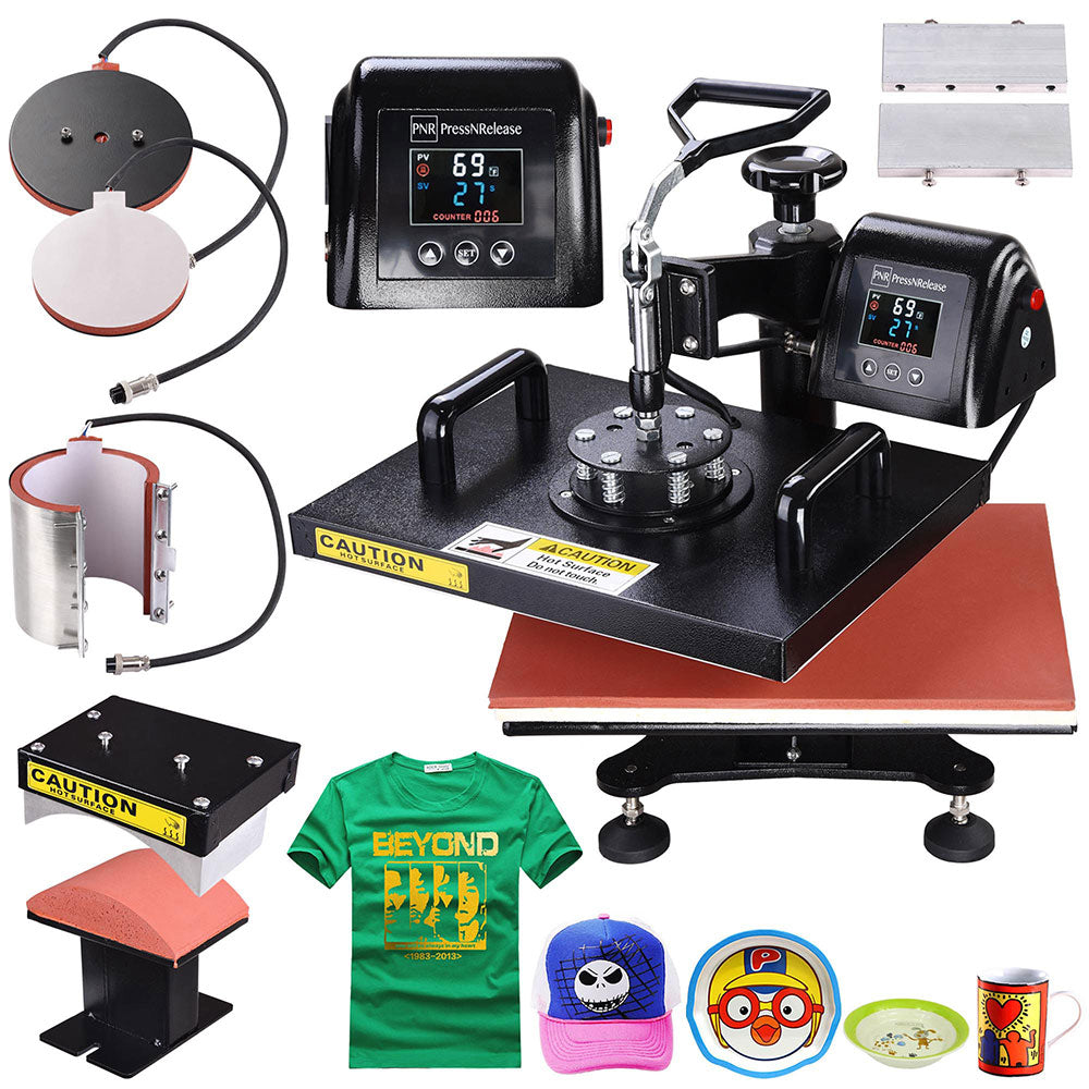 Yescom Digital LCD Heat Sublimation Transfer Machine 5in1 12x15