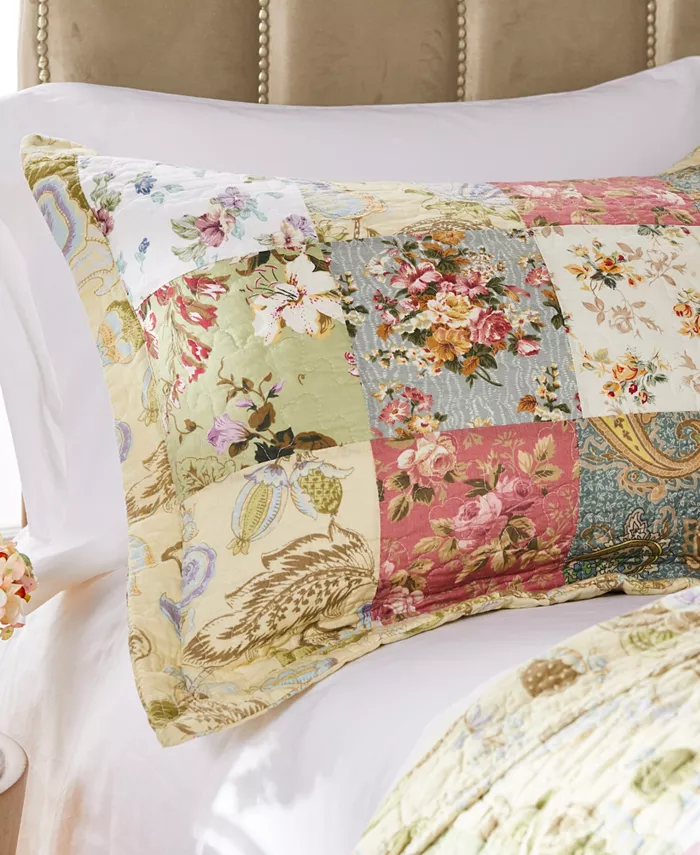 Greenland Home Fashions Blooming Prairie Quilt Set， 3-Piece Full - Queen