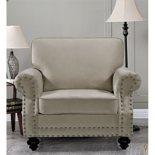 Ramos Nailhead Velvet Chair