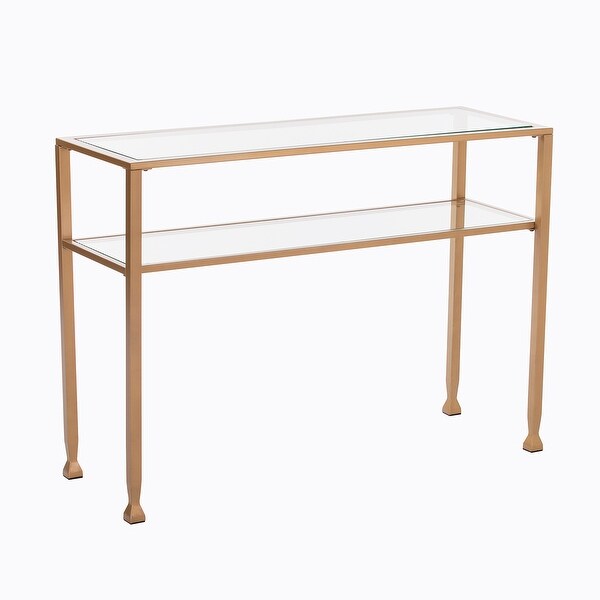 SEI Furniture Price Metal/ Glass Console Table