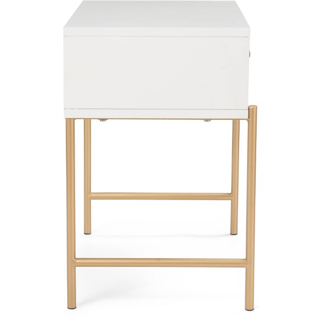 Jupiter Side Table White gold Adore Decor