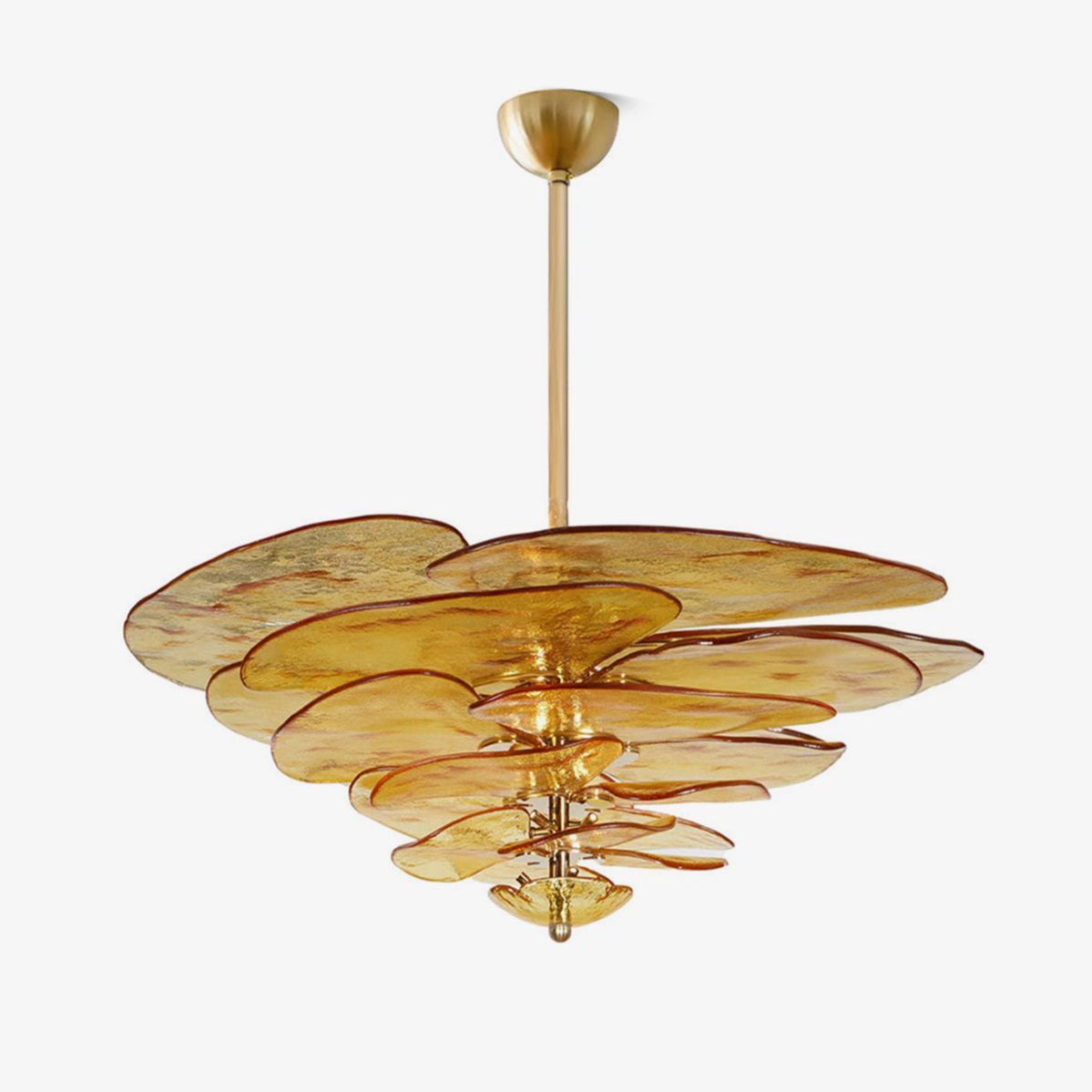 Petals Gold Murano Chandelier