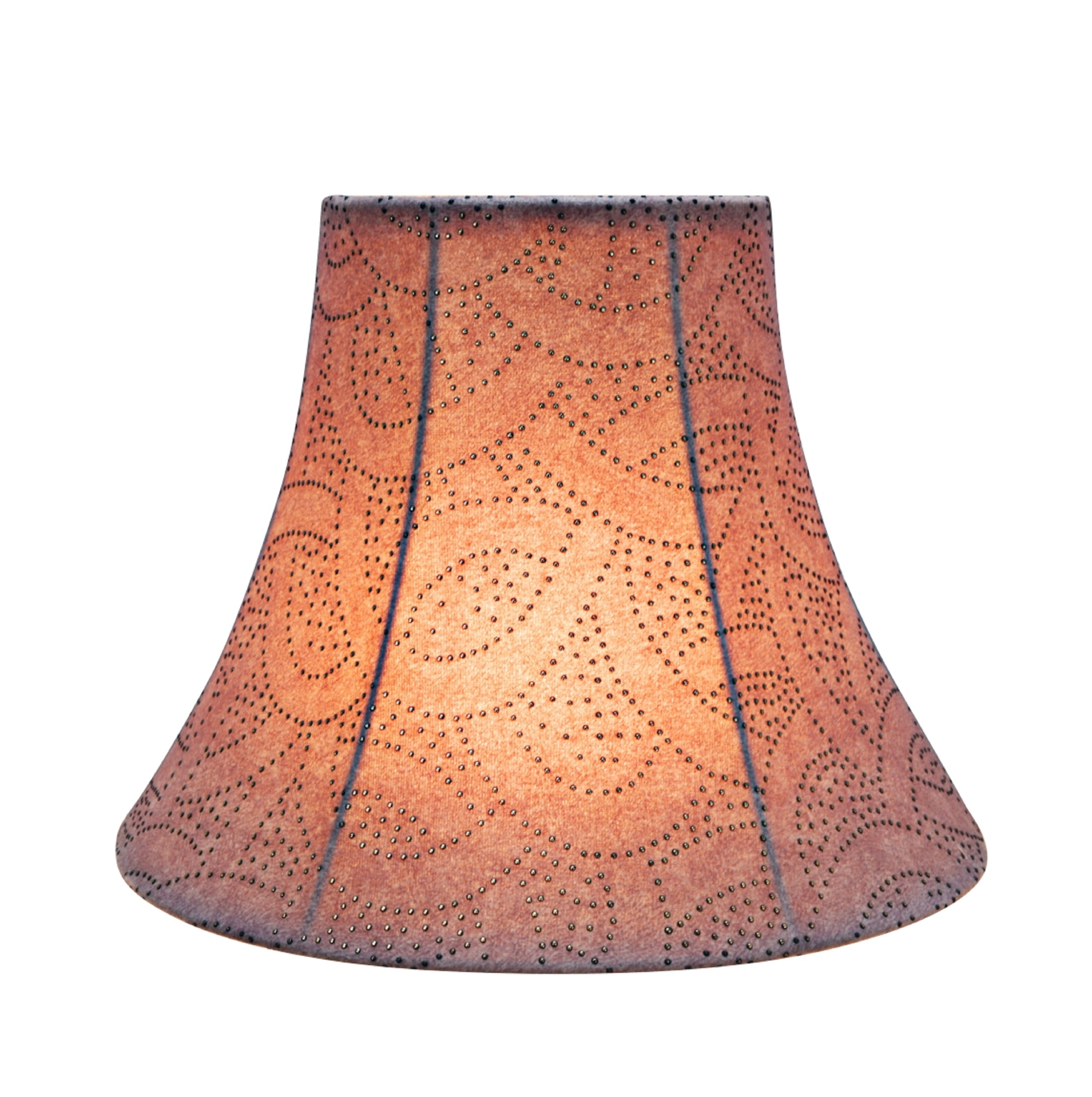 Aspen Creative 30161 Transitional Bell Shape Spider Construction Lamp Shade in Brown， 12