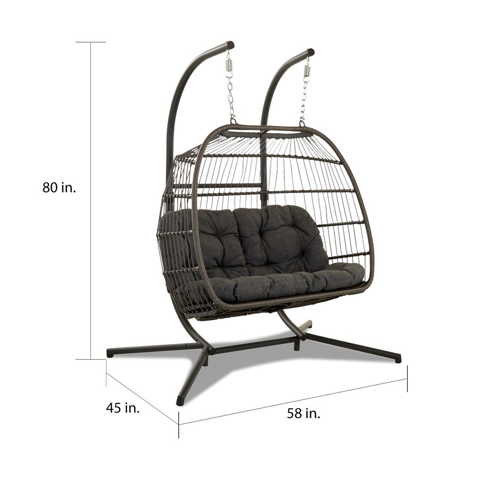 Carova Double Hanging Chair by Avenue 405