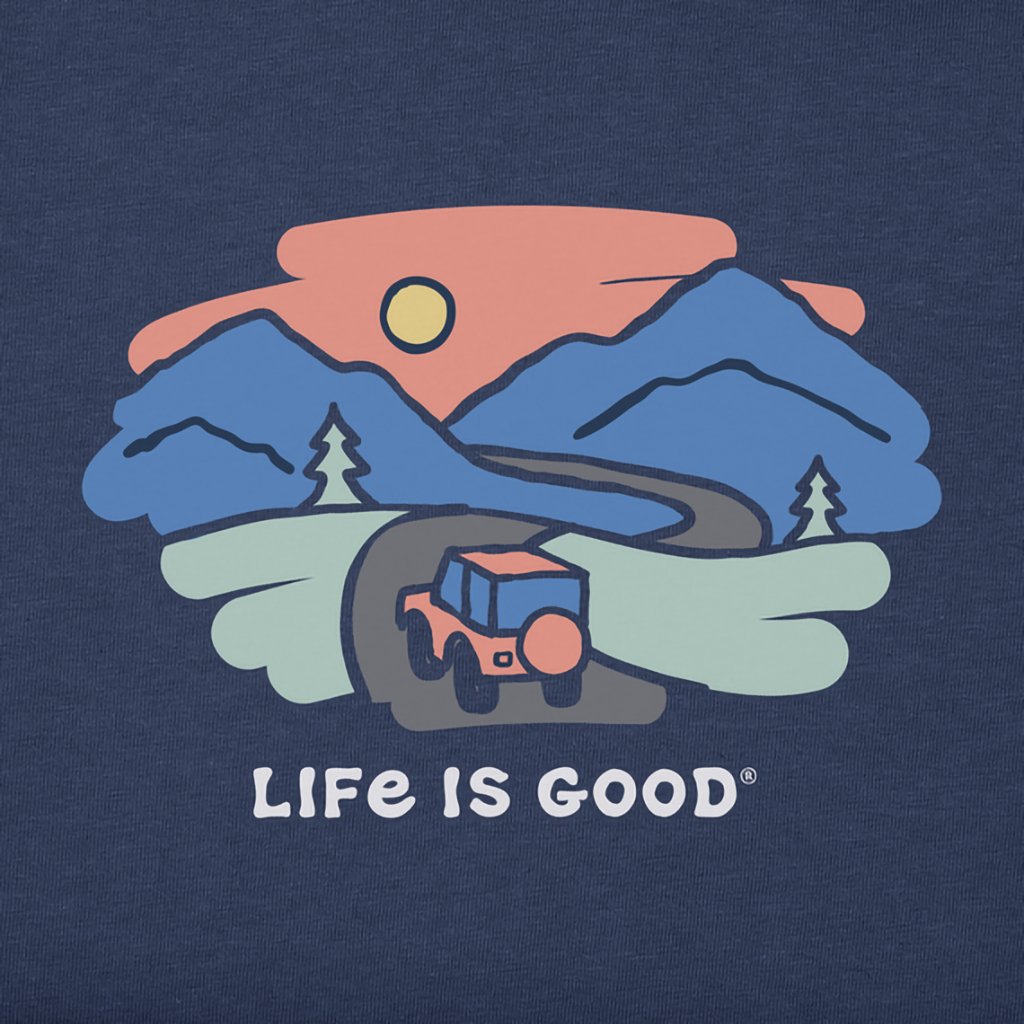 Life Is Good  Women's LIG on the Road Long Sleeve Crusher Tee