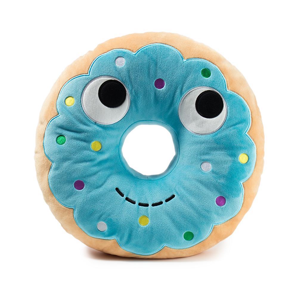 Yummy World Blue Donut Plush Food Pillow