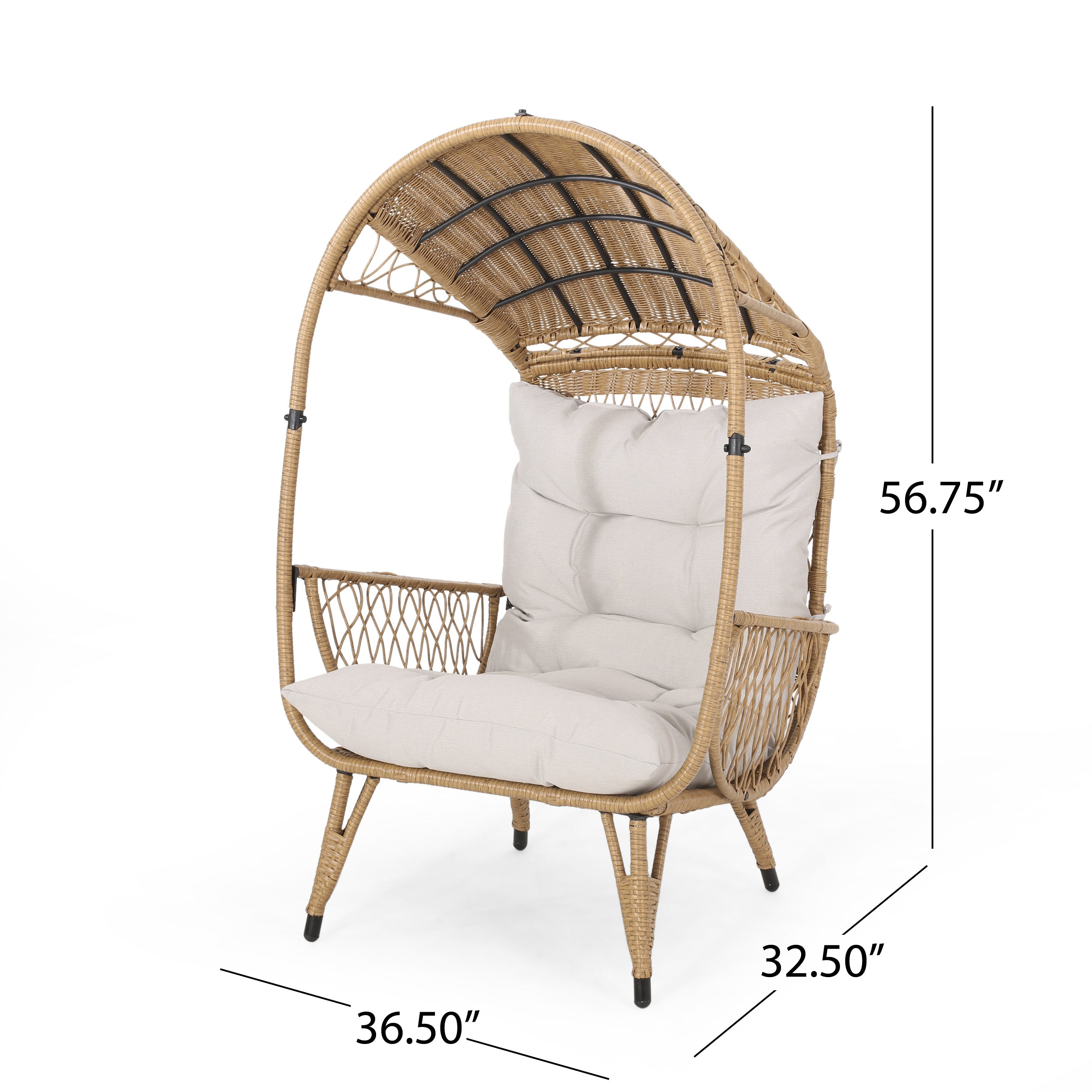 Primo Outdoor Wicker Freestanding Basket Chair