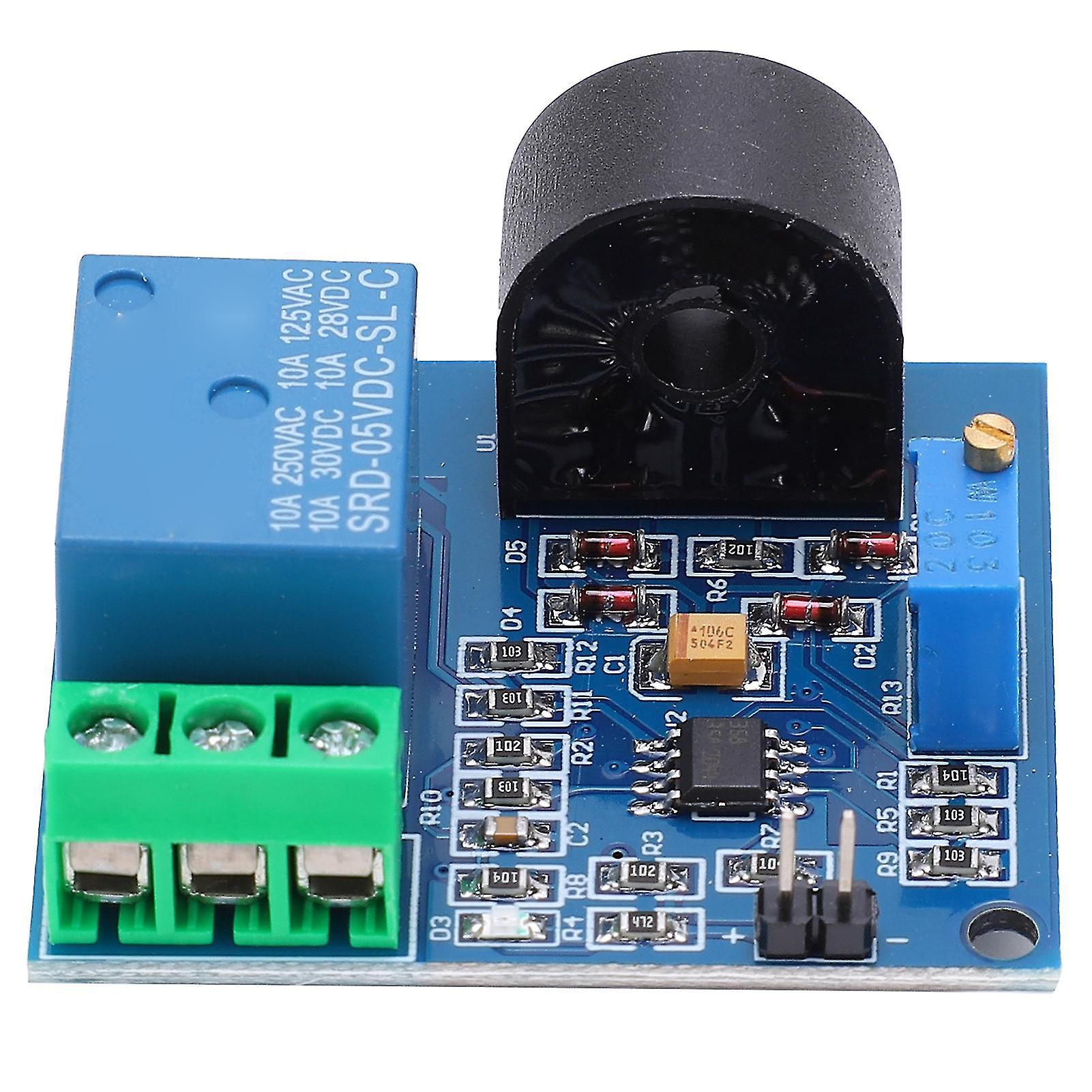 Current Sensor Module PCB Small 5V Relay AC Overcurrent Protection Detection Device