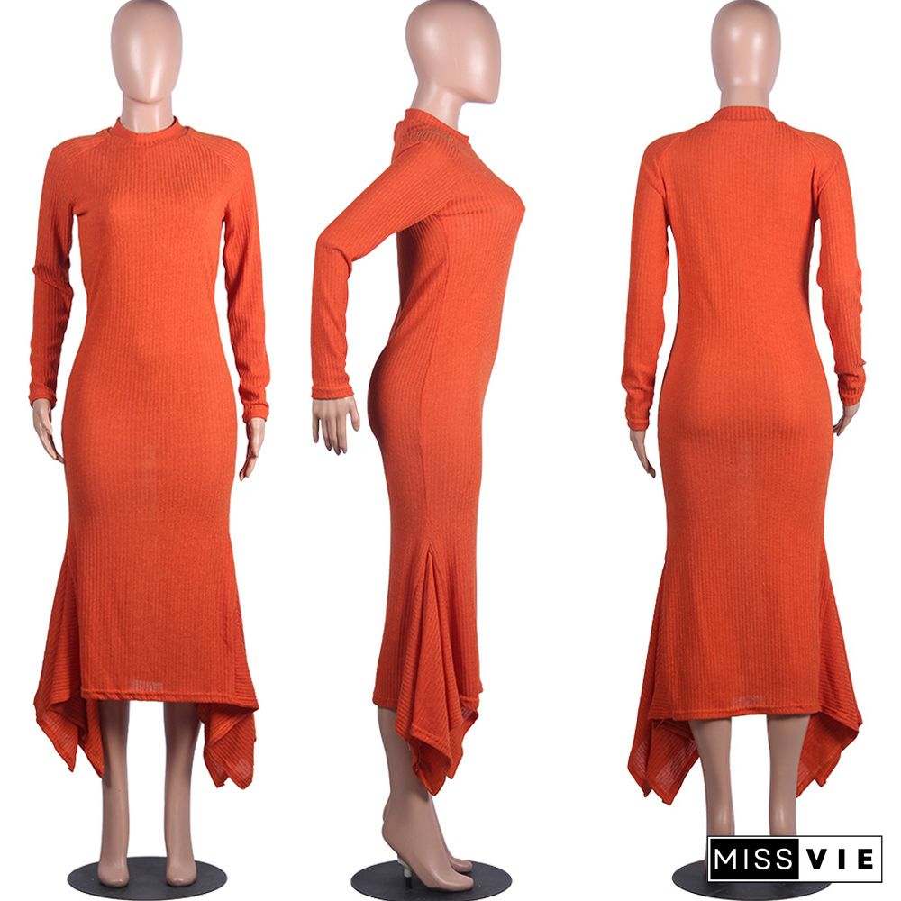 Women Full Sleeve Bodycon Floor-length Maxi Dress