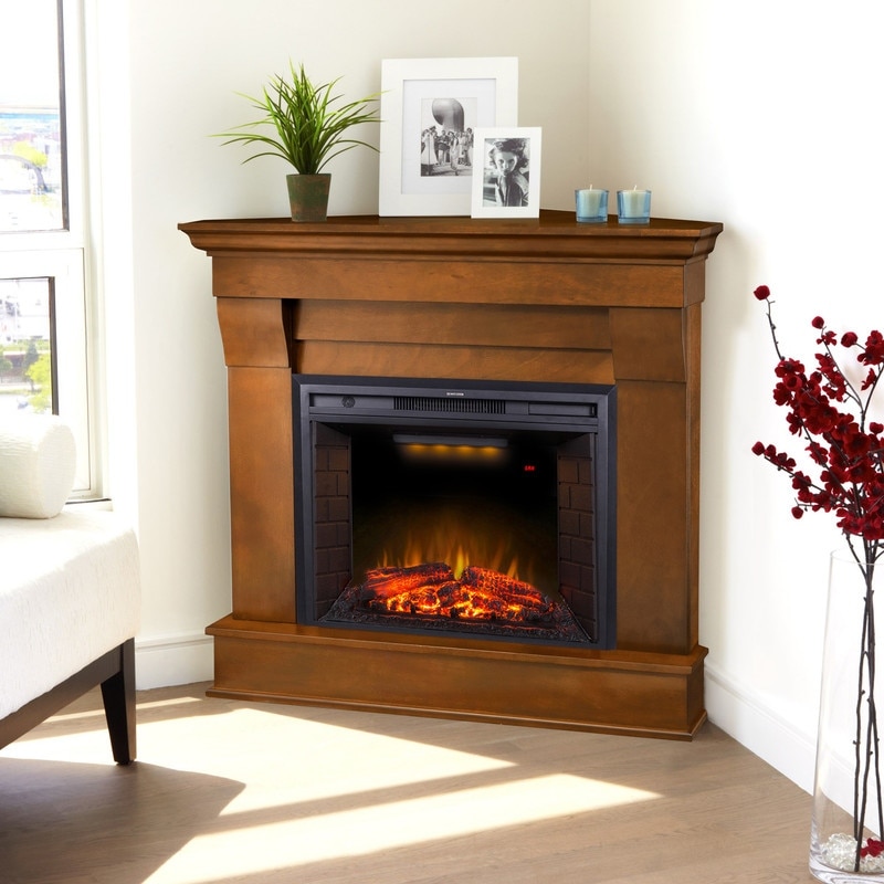 Electric Fireplace Insert Heater with Overheating Protection  Fire Crackling Sound  Remote Control  750/1500W