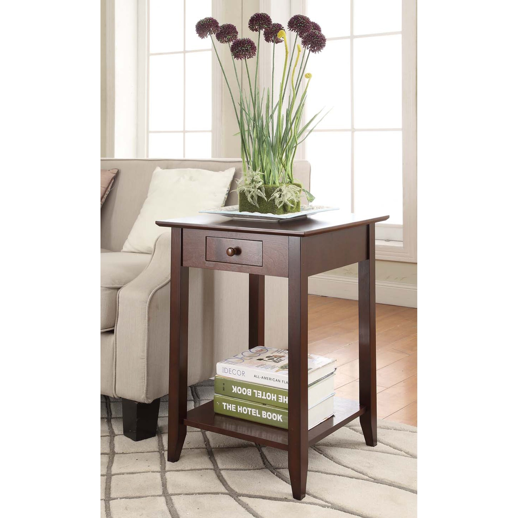 Copper Grove Aubrieta Single Drawer End Table