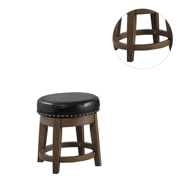 Set of 2 18 -inches PU Swivel Stool